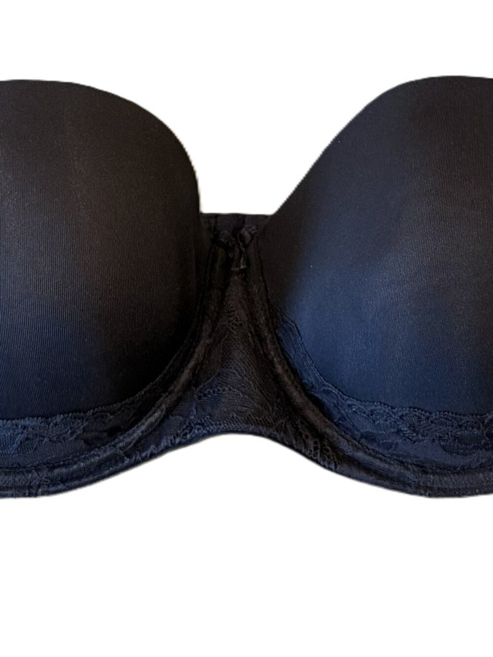 Torrid Curve Women's Black Lace Strapless Underwire Bra Size 42D